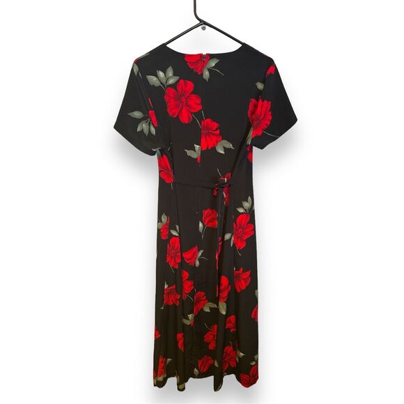 Vintage 90's Top Choice made in USA long floral maxi dress sz L whimsigoth witch - Picture 3 of 4